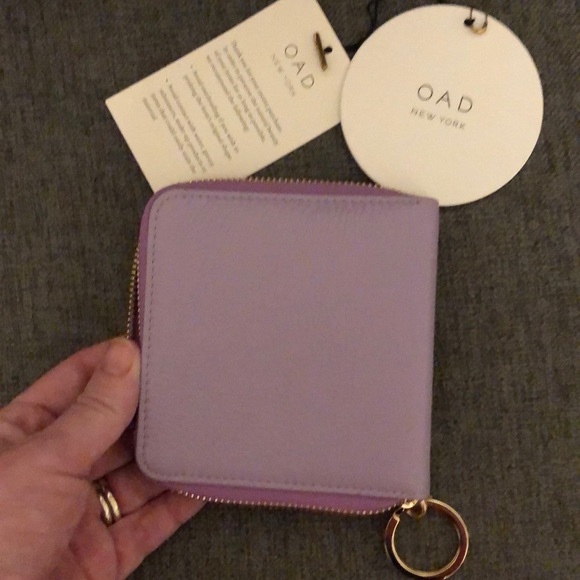 OAD New York Half Zip Wallet in Sweet Lilac NIB! - Picture 4 of 5